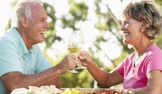 Older couple enjoying life